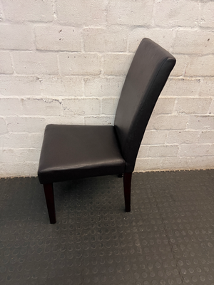 Modern Black Upholstered Dining Chair — Well Used Dining C - 2ndhandwarehouse.com