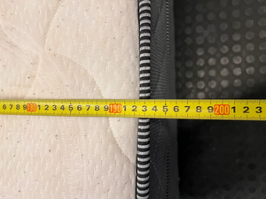 Truform Double Bed Base Set in Grey — Normal Wear on Mattress T - 2ndhandwarehouse.com