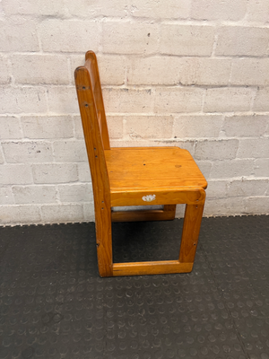 Classic Pine Dining Chair with Sled Base - 2ndhandwarehouse.com