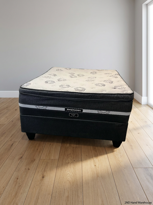Sleepmasters Queen Base Set with Pillow-Top Mattress - 2ndhandwarehouse.com