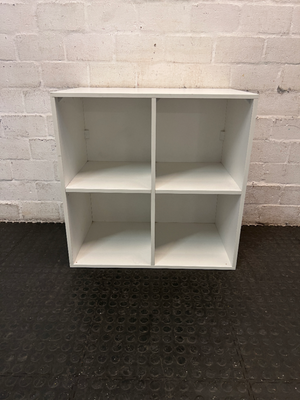 White 4-Cube Shelving Unit - 2ndhandwarehouse.com