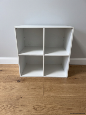 White 4-Cube Shelving Unit - 2ndhandwarehouse.com