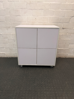 Modern 4-Door Storage Cupboard
