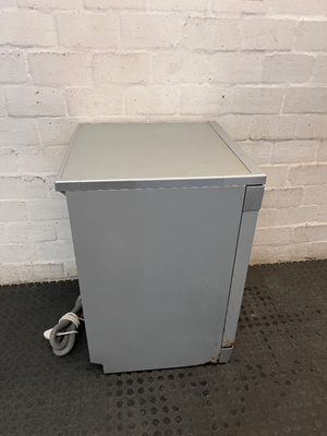 Russell Hobbs Silver Freestanding Dishwasher — Non-Functional with Rust on Front Panel