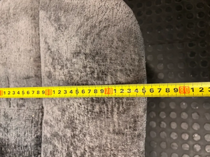 Grey Textured Fabric Tub Chair with Black Base