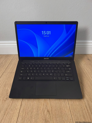 Sleek Black Mecer Laptop — Good Working Order