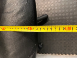 Black High-Back Armless Swivel Office Chair