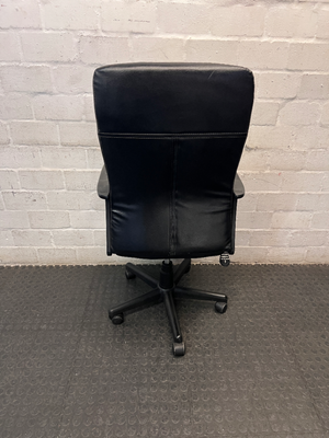 High-Back Mesh and Upholstered Swivel Office Chair