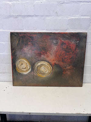 Abstract Earth & Gold Textured Wall Art 80 by 60
