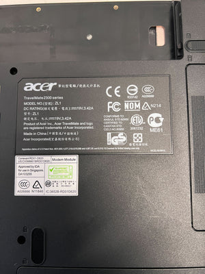 Acer 15.6" Silver Laptop – Partly Working- Keyboard Non-Functional- no battery