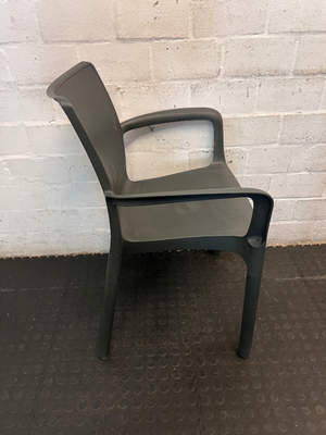 Addis Marilyn Black Polypropylene Garden Armchair — Good Working Order - Requires Cleaning - 2ndhandwarehouse.com