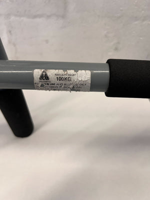 Adjustable Doorway Pull-Up Bar – Sturdy Metal, Black Padding