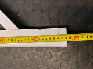 Adjustable White Metal A-Frame Easel โ Minor Rust