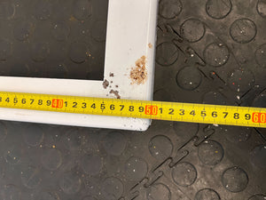 Adjustable White Metal A-Frame Easel โ Minor Rust