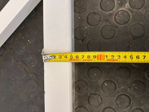 Adjustable White Metal A-Frame Easel โ Minor Rust