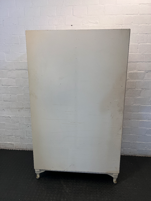 Antique 2-Door Cream Cupboard - Fairly Good Condition - 2ndhandwarehouse.com