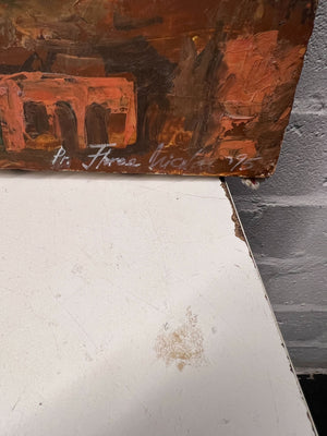 Artistic Landscape Painting of Acropolis Scene 130 x 74cm