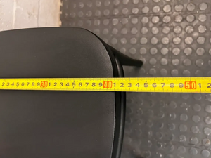 Black Bistro Style Synthetic Outdoor Chair — Clean Condition with Minimal Wear - 2ndhandwarehouse.com