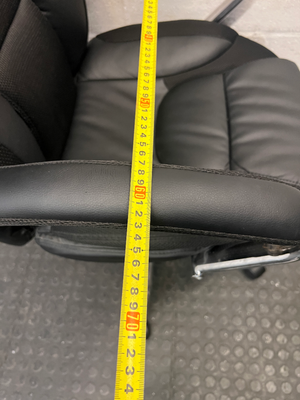 Black Ergonomic High-Back Office Chair with Chrome Base — Good Working Order