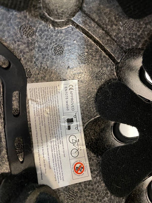 Black No Fear Rounded Bike Helmet