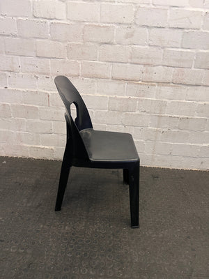 Black Plastic Outdoor Chair