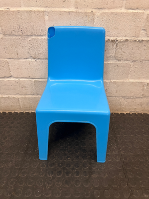 Blue Plastic Junior Chair