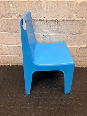 Blue Plastic Junior Chair