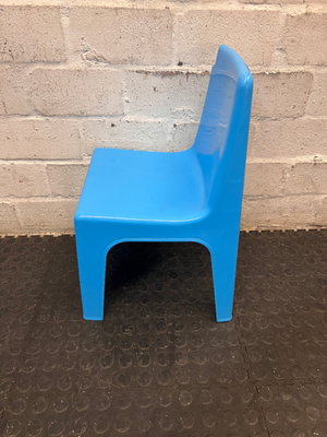Blue Plastic Junior Chair