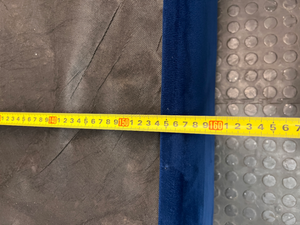 Blue Upholstered King Size Bed Base — Good Working Order