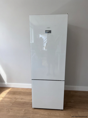 Bosch Series 6 White Glass Front Fridge-Freezer — Good Working Order