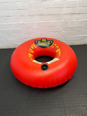 Bright Red Inflatable Tube