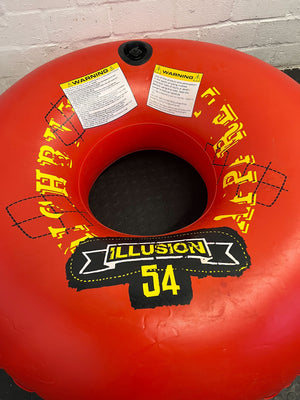 Bright Red Inflatable Tube