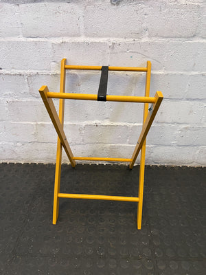 Bright Yellow Folding Stand - Stylish & Functional