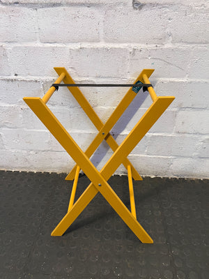 Bright Yellow Folding Stand - Stylish & Functional