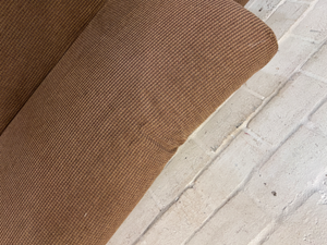 Brown Textured 2-Seater Couch - Fair Condition (Visible Wear) - 2ndhandwarehouse.com