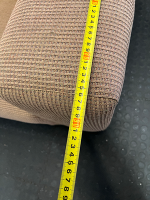 Brown Textured 2-Seater Couch - Fair Condition (Visible Wear) - 2ndhandwarehouse.com