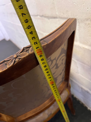 Charming French Provincial Style Armchair - Vintage Upholstery