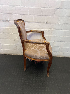 Charming French Provincial Style Armchair - Vintage Upholstery