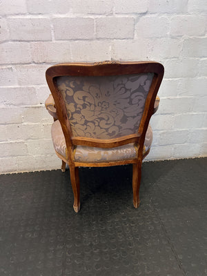 Charming French Provincial Style Armchair - Vintage Upholstery