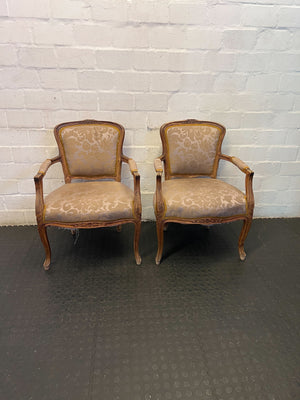 Charming French Provincial Style Armchair - Vintage Upholstery