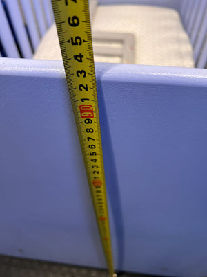 Charming Purple Baby Crib with Storage Drawers β Minor Scuffs