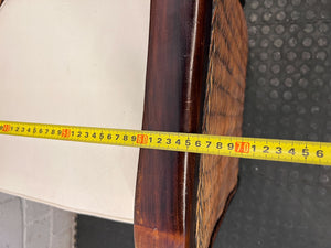 Charming Rattan & Wood Accent Armchair with Cushion - 2ndhandwarehouse.com