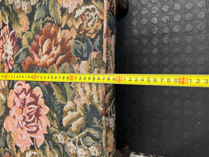 Charming Vintage Floral Armchair with Wooden Frame - REDUCED