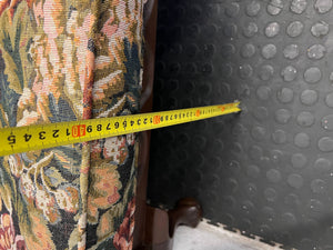 Charming Vintage Floral Armchair with Wooden Frame - REDUCED