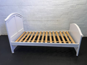 Charming White Wooden Single Bed Frame with Minimal Wear - REDUCED