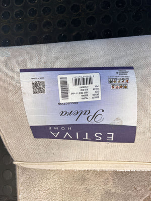 Chic Abstract Distressed Area Rug - Beige, Blue & Gold