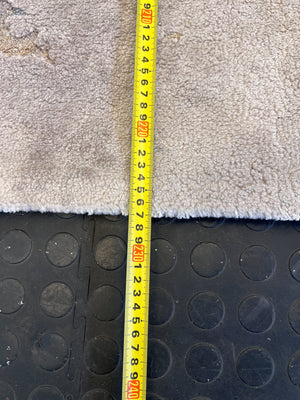 Chic Abstract Distressed Area Rug - Beige, Blue & Gold