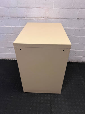 Beige Metal Filing Cabinet with Minor Imperfections