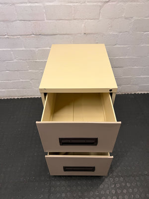 Beige Metal Filing Cabinet with Minor Imperfections