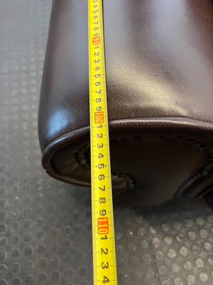 Classic Brown Leather 2-Seater Sofa - Timeless Comfort